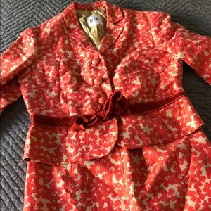 Moschino Cheap and Chic 2pc Printed Skirt Suit